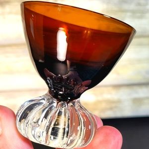 Vtg Mid Century ASEDA SWEDEN AMBER BROWN.